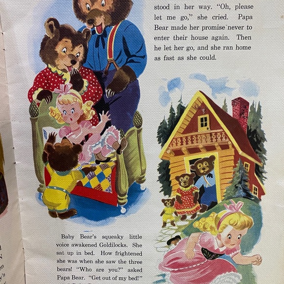 THE THREE BEARS AND OTHER STORIES VINTAGE 1951 BEAUTIFULLY ILLUSTRATED BOOK RARE - Picture 5 of 14